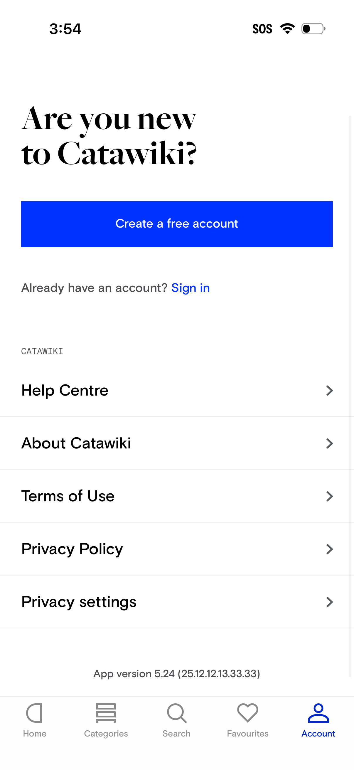 catawiki signup screenshot